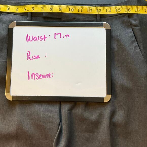 Banana Republic Tailored Slim Fit Wool Dress Pants 33x30 Gray Business Work - Picture 6 of 8